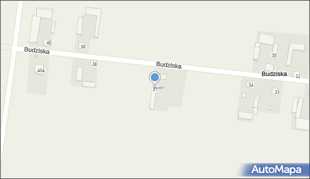 Budziska, Budziska, 37a, mapa Budziska