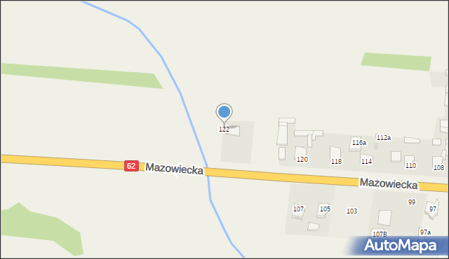 Budziska, Budziska, 118, mapa Budziska