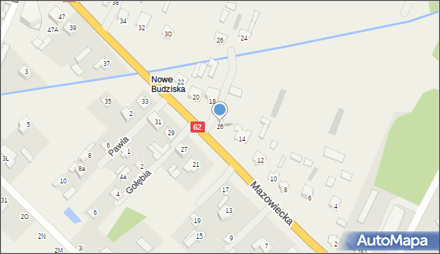 Budziska, Budziska, 20, mapa Budziska