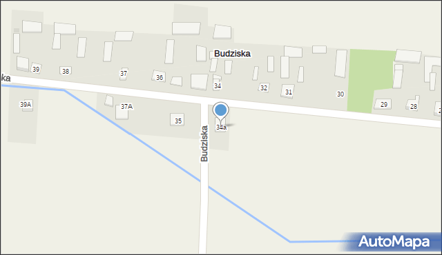 Budziska, Budziska, 34a, mapa Budziska