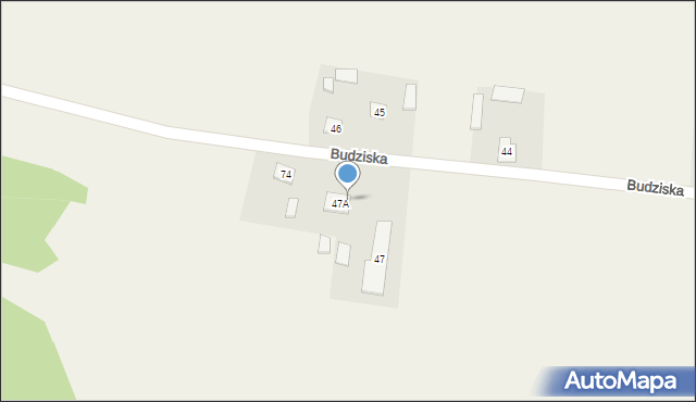 Budziska, Budziska, 47b, mapa Budziska