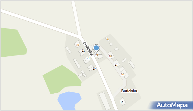 Budziska, Budziska, 19, mapa Budziska