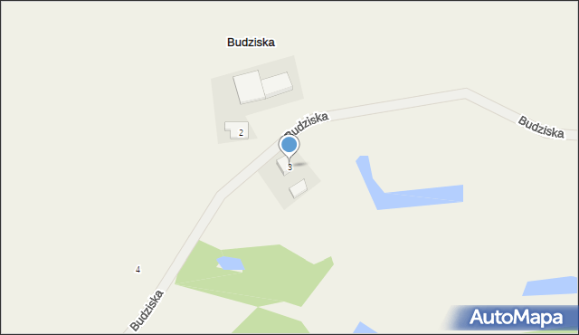 Budziska, Budziska, 3, mapa Budziska