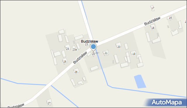Budzisław, Budzisław, 22, mapa Budzisław