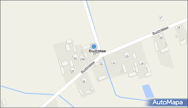 Budzisław, Budzisław, 23, mapa Budzisław