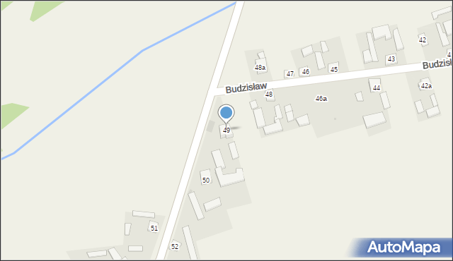 Budzisław, Budzisław, 49, mapa Budzisław