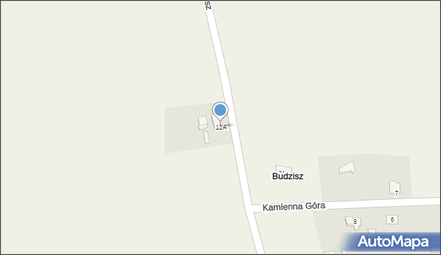 Budzisz, Budzisz, 12A, mapa Budzisz