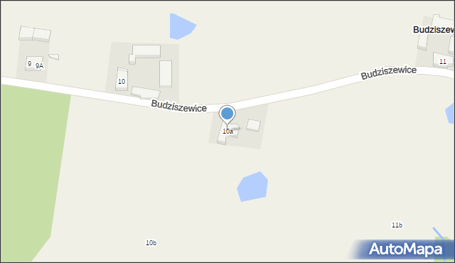 Budziszewice, Budziszewice, 10a, mapa Budziszewice