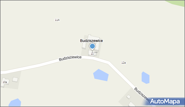 Budziszewice, Budziszewice, 11, mapa Budziszewice