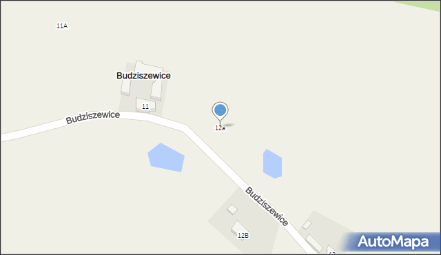 Budziszewice, Budziszewice, 12a, mapa Budziszewice