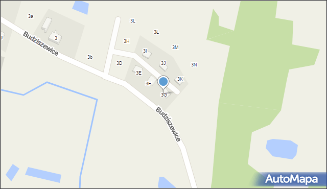 Budziszewice, Budziszewice, 3G, mapa Budziszewice