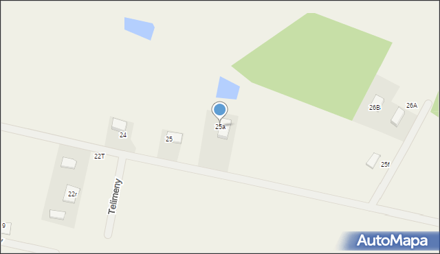 Budziszewko, Budziszewko, 25a, mapa Budziszewko