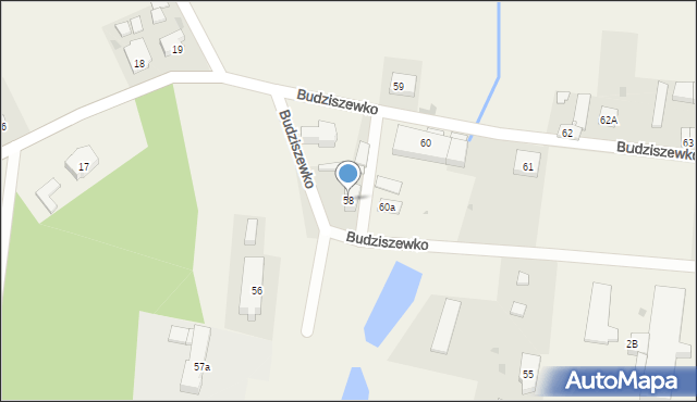 Budziszewko, Budziszewko, 58, mapa Budziszewko