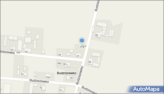 Budziszewko, Budziszewko, 67a, mapa Budziszewko