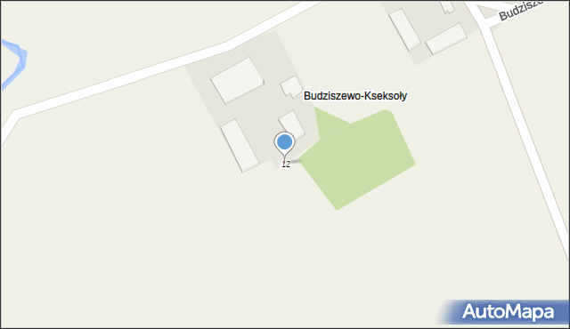 Budziszewo, Budziszewo, 12, mapa Budziszewo