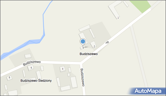 Budziszewo, Budziszewo, 3, mapa Budziszewo