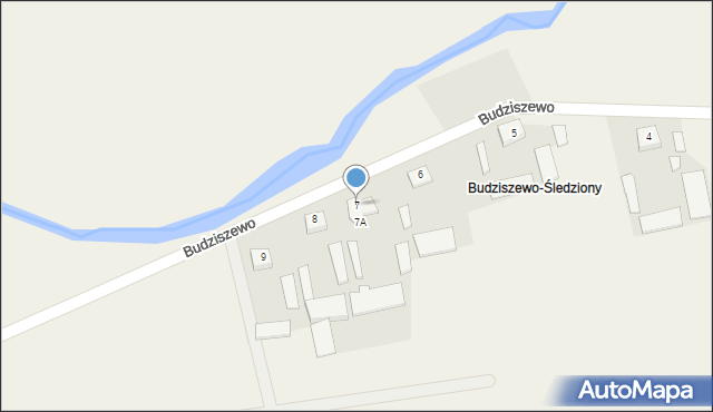 Budziszewo, Budziszewo, 7, mapa Budziszewo