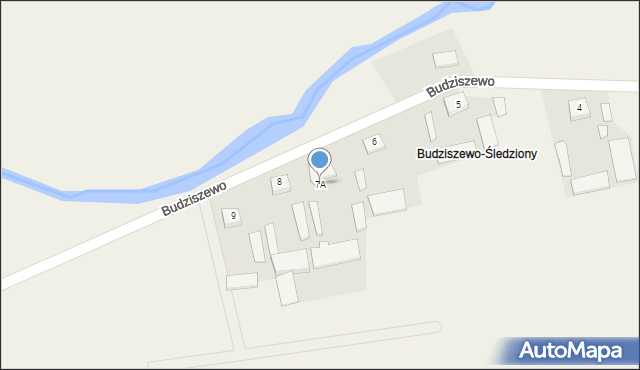 Budziszewo, Budziszewo, 7A, mapa Budziszewo