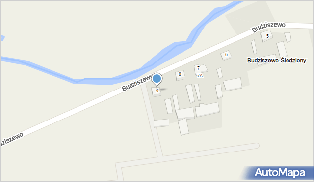 Budziszewo, Budziszewo, 9, mapa Budziszewo