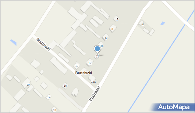 Budziszki, Budziszki, 11, mapa Budziszki