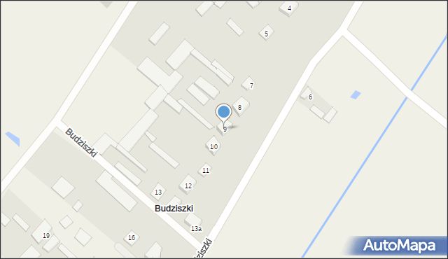 Budziszki, Budziszki, 9, mapa Budziszki