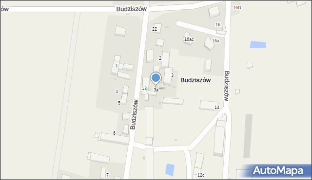 Budziszów, Budziszów, 3a, mapa Budziszów