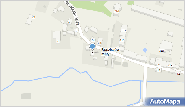 Budziszów Mały, Budziszów Mały, 5, mapa Budziszów Mały