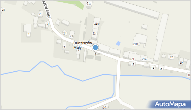 Budziszów Mały, Budziszów Mały, 7, mapa Budziszów Mały