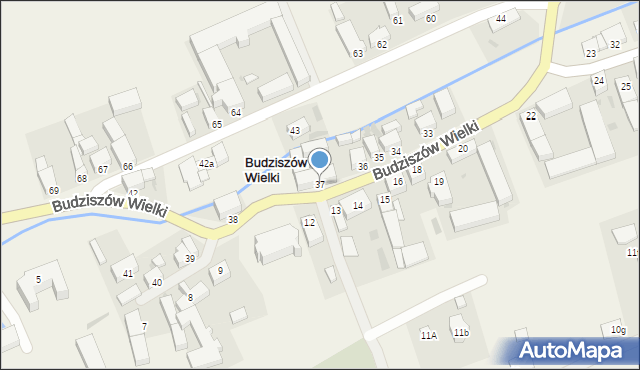 Budziszów Wielki, Budziszów Wielki, 37, mapa Budziszów Wielki