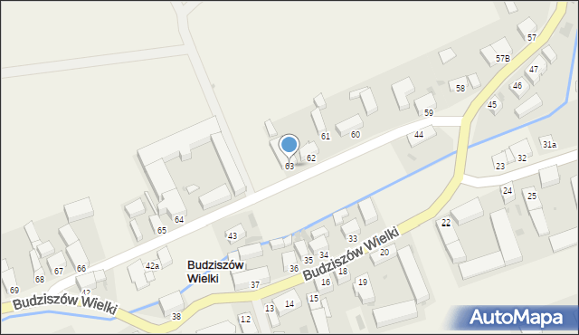 Budziszów Wielki, Budziszów Wielki, 63, mapa Budziszów Wielki