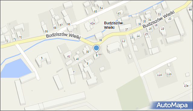 Budziszów Wielki, Budziszów Wielki, 9, mapa Budziszów Wielki