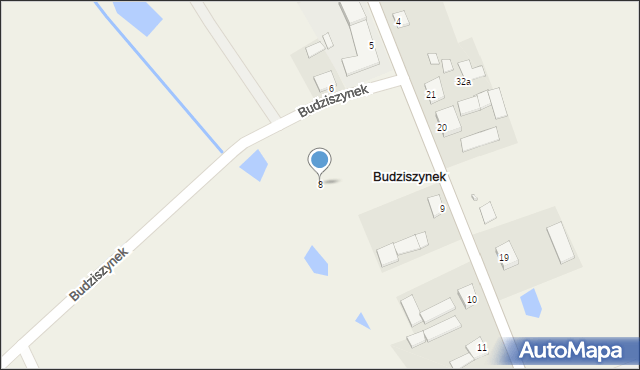 Budziszynek, Budziszynek, 8, mapa Budziszynek