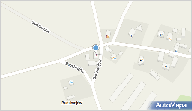 Budziwojów, Budziwojów, 1, mapa Budziwojów