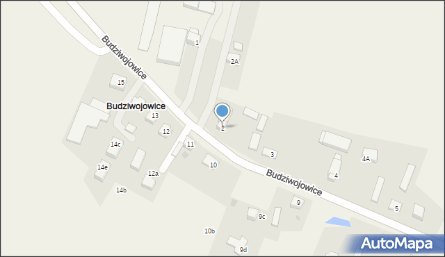 Budziwojowice, Budziwojowice, 2, mapa Budziwojowice