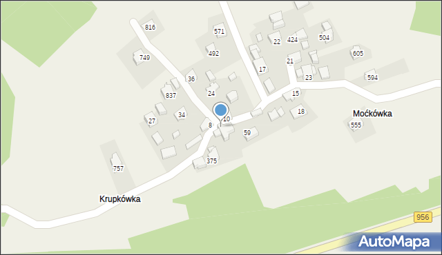 Budzów, Budzów, 13, mapa Budzów