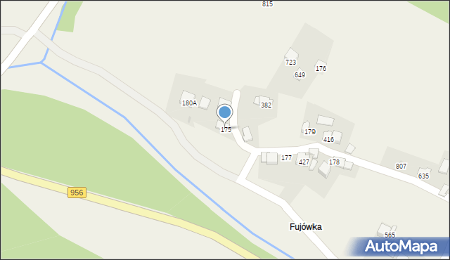 Budzów, Budzów, 175, mapa Budzów