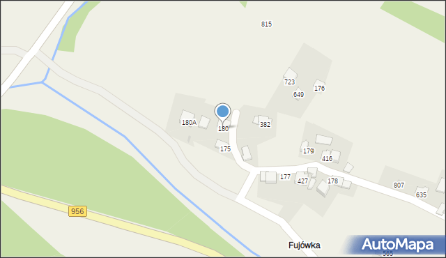 Budzów, Budzów, 180, mapa Budzów