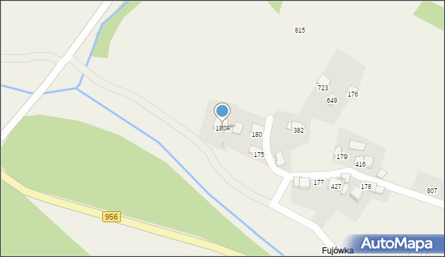 Budzów, Budzów, 180A, mapa Budzów