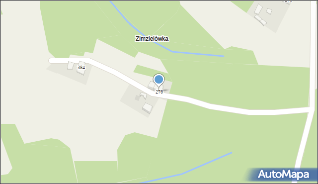 Budzów, Budzów, 276, mapa Budzów