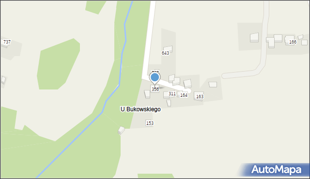 Budzów, Budzów, 356, mapa Budzów