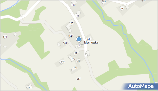 Budzów, Budzów, 4, mapa Budzów