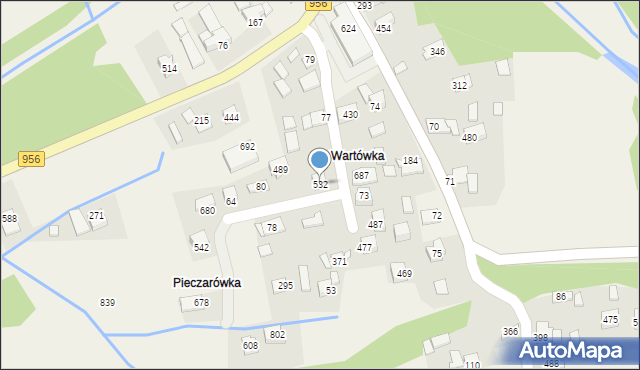 Budzów, Budzów, 532, mapa Budzów