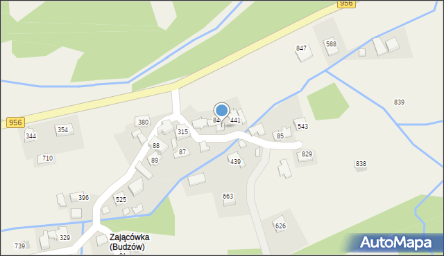 Budzów, Budzów, 53A, mapa Budzów