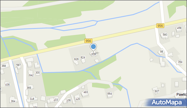 Budzów, Budzów, 639, mapa Budzów