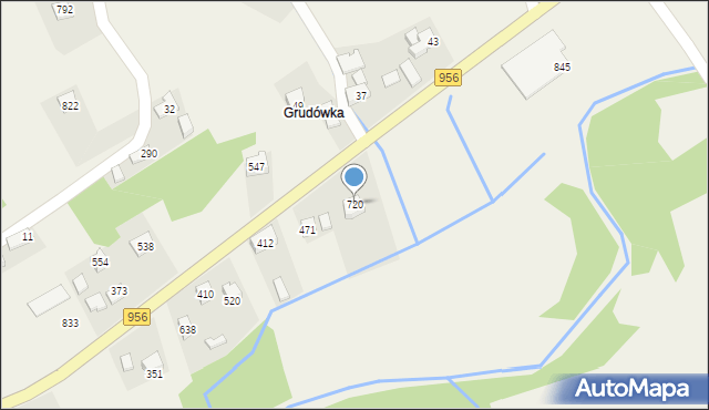 Budzów, Budzów, 720, mapa Budzów