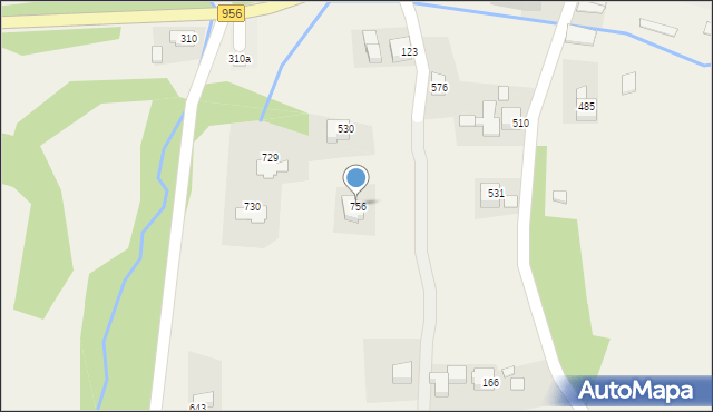 Budzów, Budzów, 756, mapa Budzów