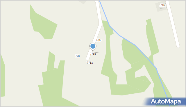 Budzów, Budzów, 778b, mapa Budzów