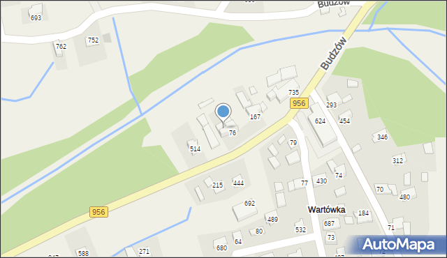 Budzów, Budzów, 7a, mapa Budzów