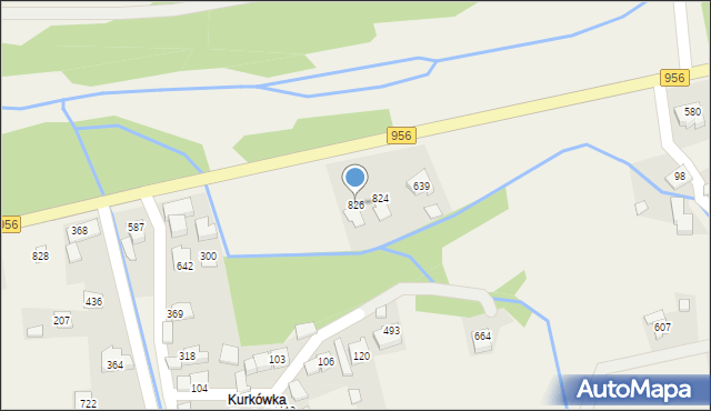 Budzów, Budzów, 826, mapa Budzów