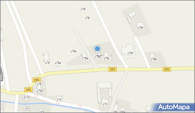 Budzów, Budzów, 178g, mapa Budzów